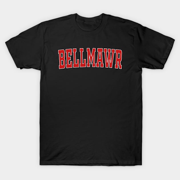 BELLMAWR NJ NEW JERSEY Varsity Style USA Vintage Sports T-Shirt by Attia17